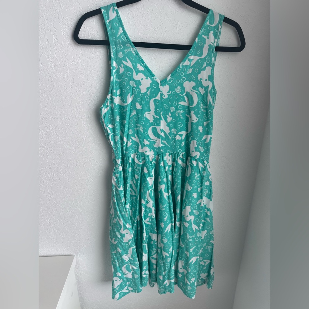 Disney Teal and White Midi Dress